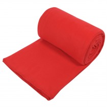 Κουβέρτα Fleece Μονή Κόκκινη 150x220 cm
