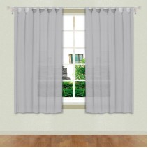 Κουρτίνα Γάζα Γκρι 140x140 cm