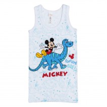 Εσώρουχο Παιδικό Φανελάκι Βαμβακερό Λευκό Δεινόσαυροι Mickey 