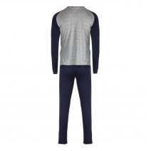Πυτζάμα Χειμερινή Βαμβακερή Ανδρική Μπλε Μελανζέ Γκρι