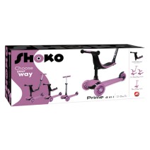 Shοko Scooter Premium 3 In 1 Ροζ+ ΔΩΡΟ ΜΠΛΟΚΑΚΙ ΣΗΜΕΙΩΣΕΩΝ