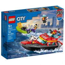 LEGO 60373 Fire Rescue Boat+ ΔΩΡΟ ΜΠΛΟΚΑΚΙ ΣΗΜΕΙΩΣΕΩΝ