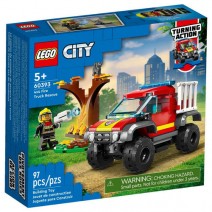 LEGO 60393 4x4 Fire Truck Rescue+ ΔΩΡΟ ΜΠΛΟΚΑΚΙ ΣΗΜΕΙΩΣΕΩΝ