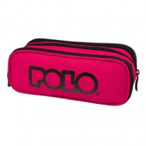 POLO PENCIL CASE TRIPLE ΦΟΥΞΙΑ