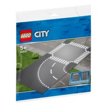 LEGO® City Supplementary: Καμπύλη και Διασταύρωση (60237)  + ΔΩΡΟ ΜΠΛΟΚΑΚΙ ΣΗΜΕΙΩΣΕΩΝ