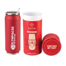 COFFEE CUP 500ML OLYMPIACOS B.C.+ ΔΩΡΟ ΜΠΛΟΚΑΚΙ ΣΗΜΕΙΩΣΕΩΝ