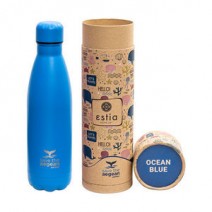 TRAVEL FLASK 500ML ΜΠΛΕ SAVE AEGEAN