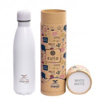TRAVEL FLASK 500ML WHITE ΜΑΤΤΕ SAVE AEGEAN